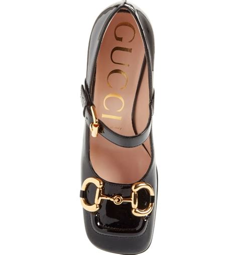 gucci patent leather mary jane pumps|GUCCI Lady horsebit.